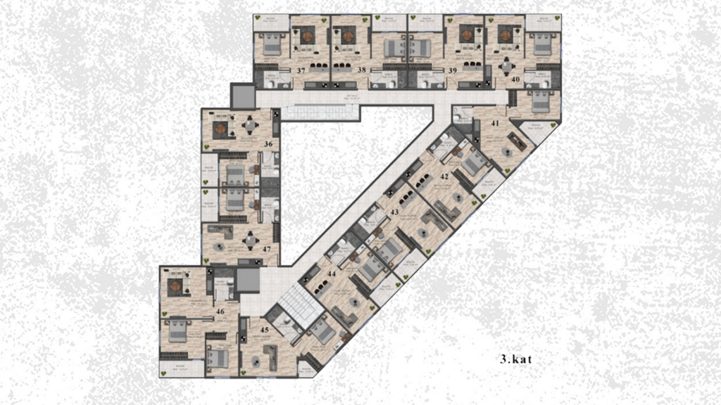 1+1 and 2+1 Apartment Layouts