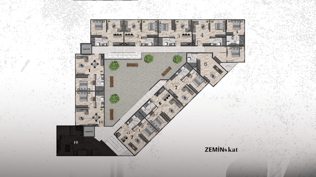 1+1 and 2+1 Apartment Layouts